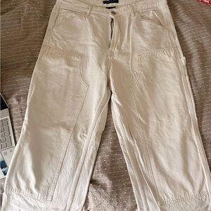 Aeropostale Carpenter Pants in Cream